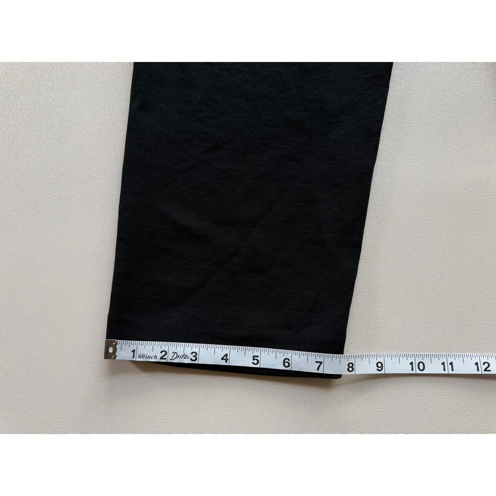 Wilfred by Aritzia Tie-Front Pant Women's Black High Rise Straight Leg Size 6 - Picture 11 of 14